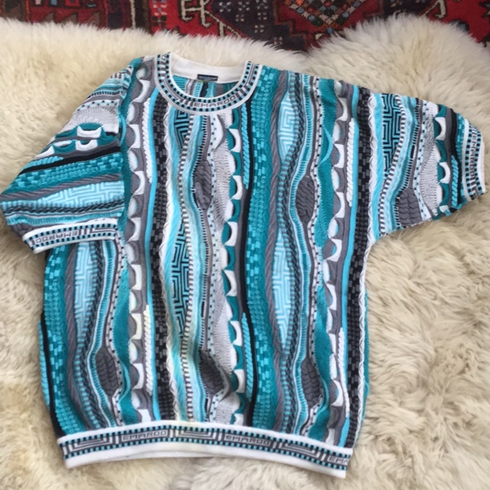 Vintage Coogi inspired Biggie style sweater. L/XL